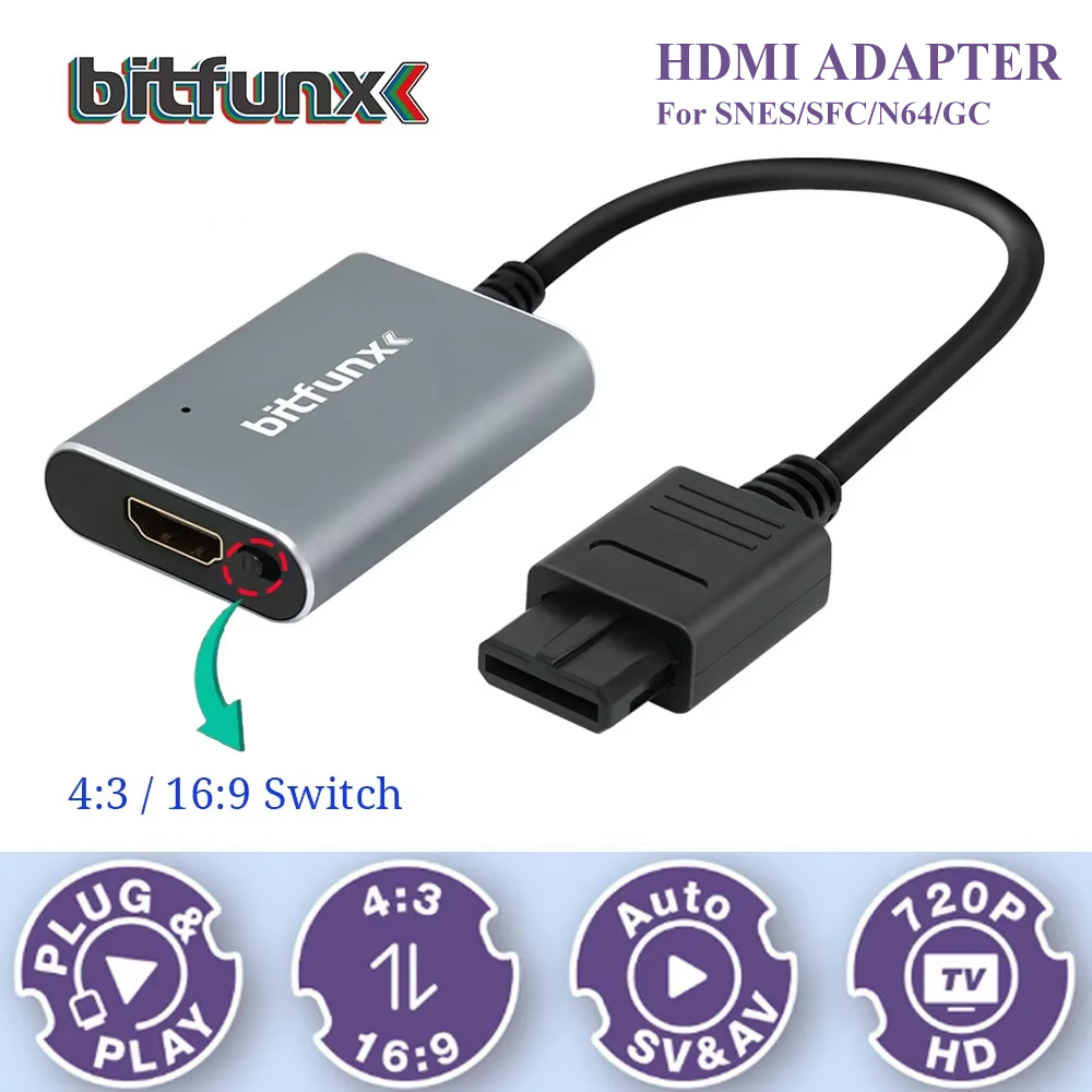 Retro Gaming La - Bitfunx 720P Svideo / AV To