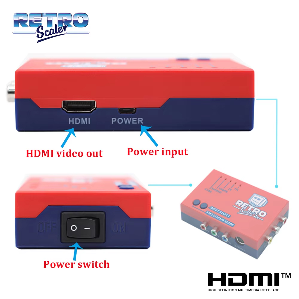 RetroScaler2x A/V to HDMI® Con - Retro Gaming Hard Drive 评论和价格