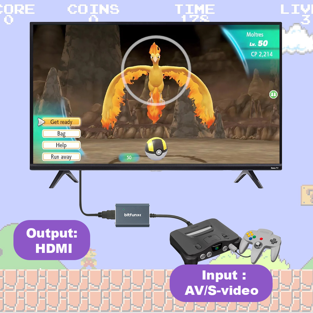 Bitfunx 720P Svideo / AV To HD - Retro Gaming La 评论和价格