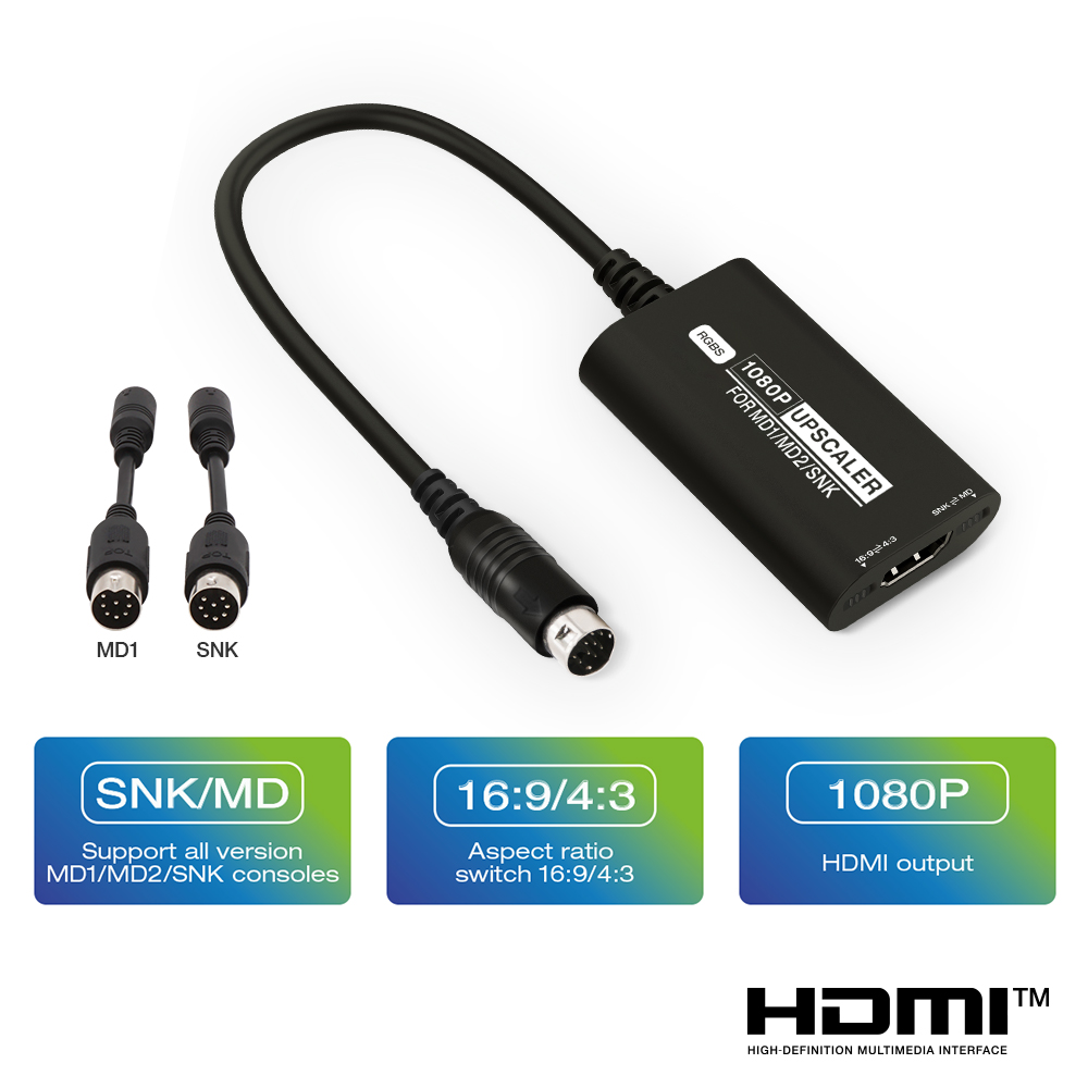 RGBS Upscaler For SEGA MD1 MD2 - Retro Gaming Hard Drive 评论和价格