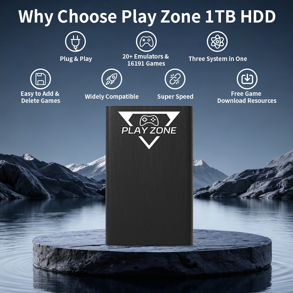 Play Zone 1TB Portable Gaming  - Retro Gaming Realm 评论和价格