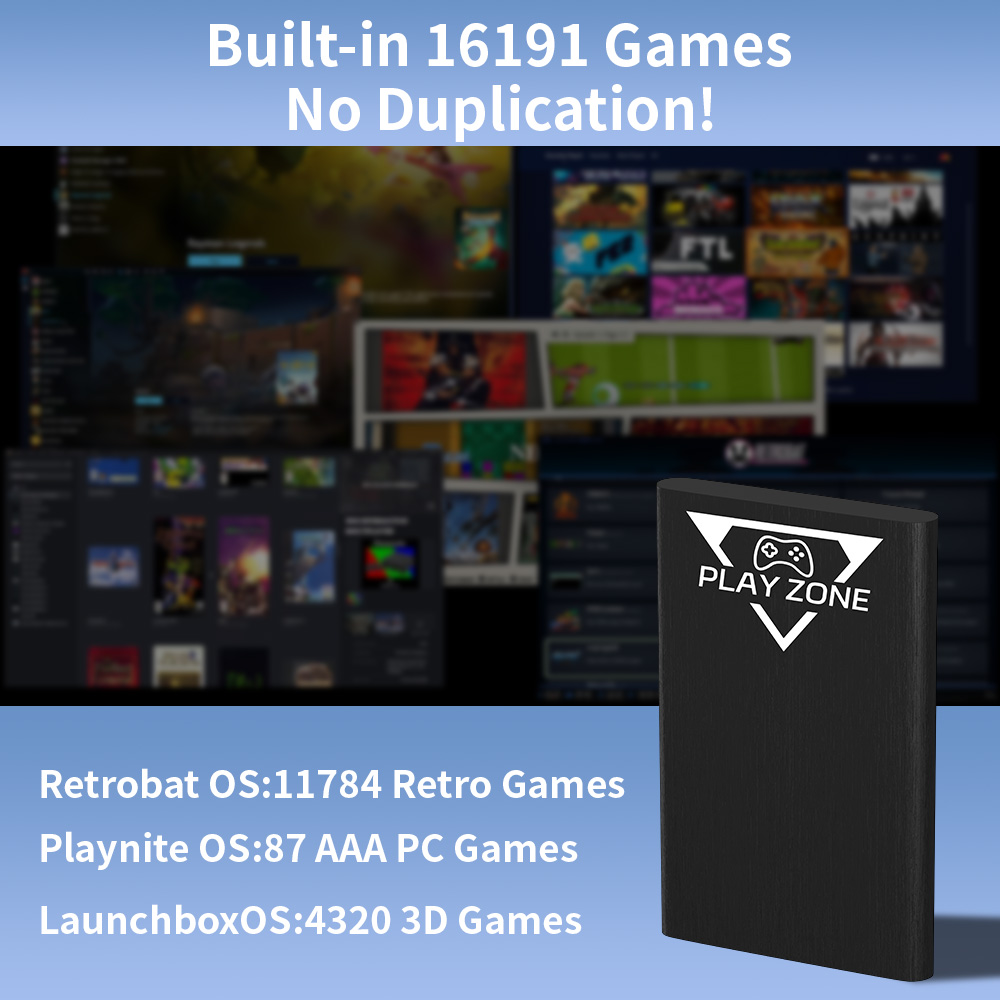 Play Zone 1TB Portable Gaming  - Retro Gaming Realm 评论和价格
