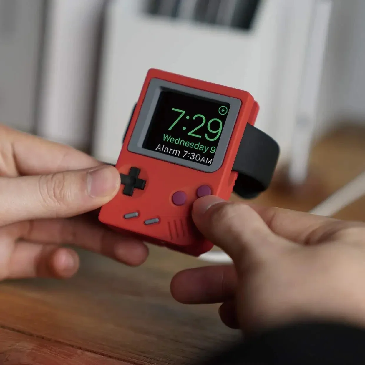 Silicone Holder for IWatch Cha - Retro Handheld Console 评论和价格